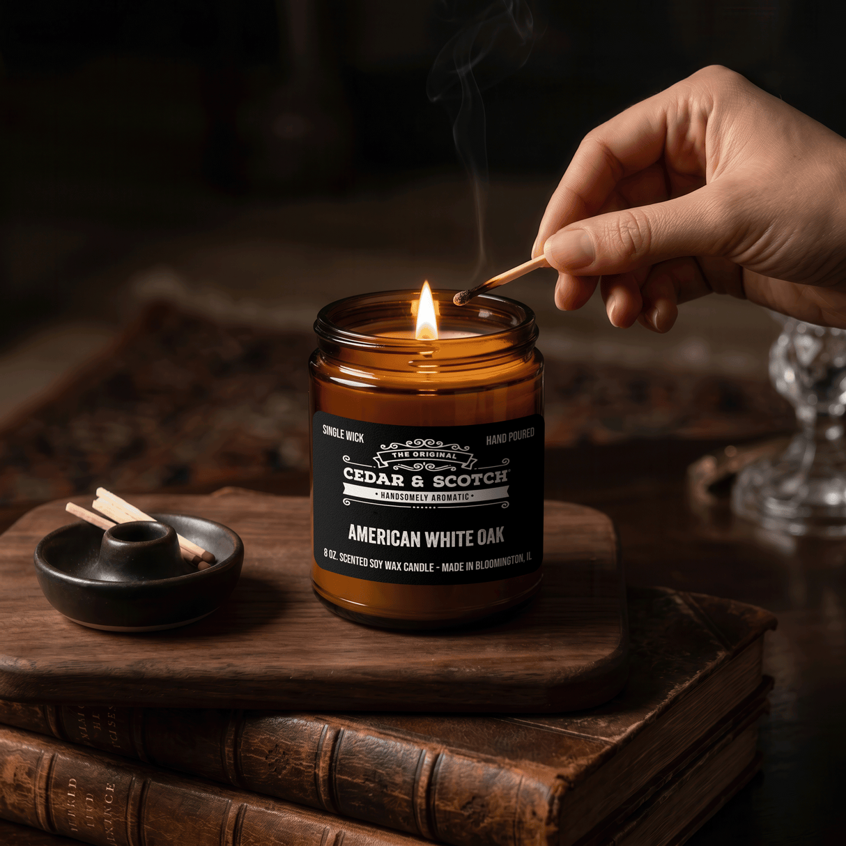 American White Oak Candle